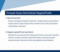 Pekerjaan Administrasi Negara